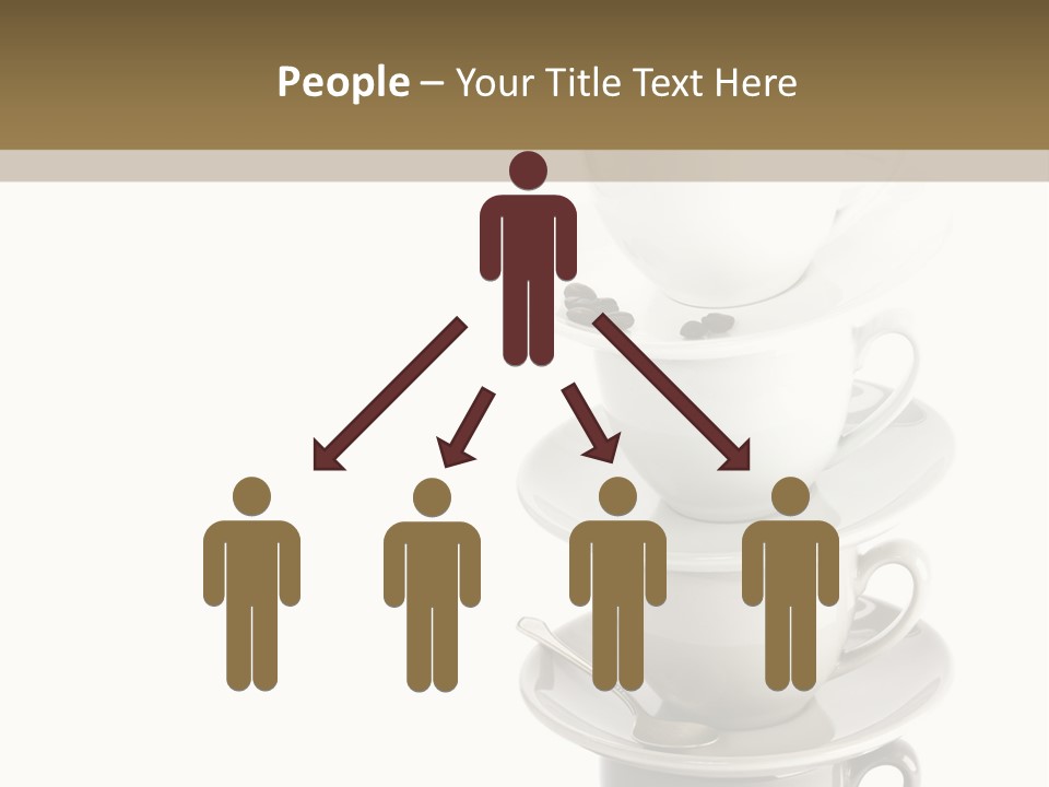 A Stack Of Coffee Cups On Top Of Each Other PowerPoint Template