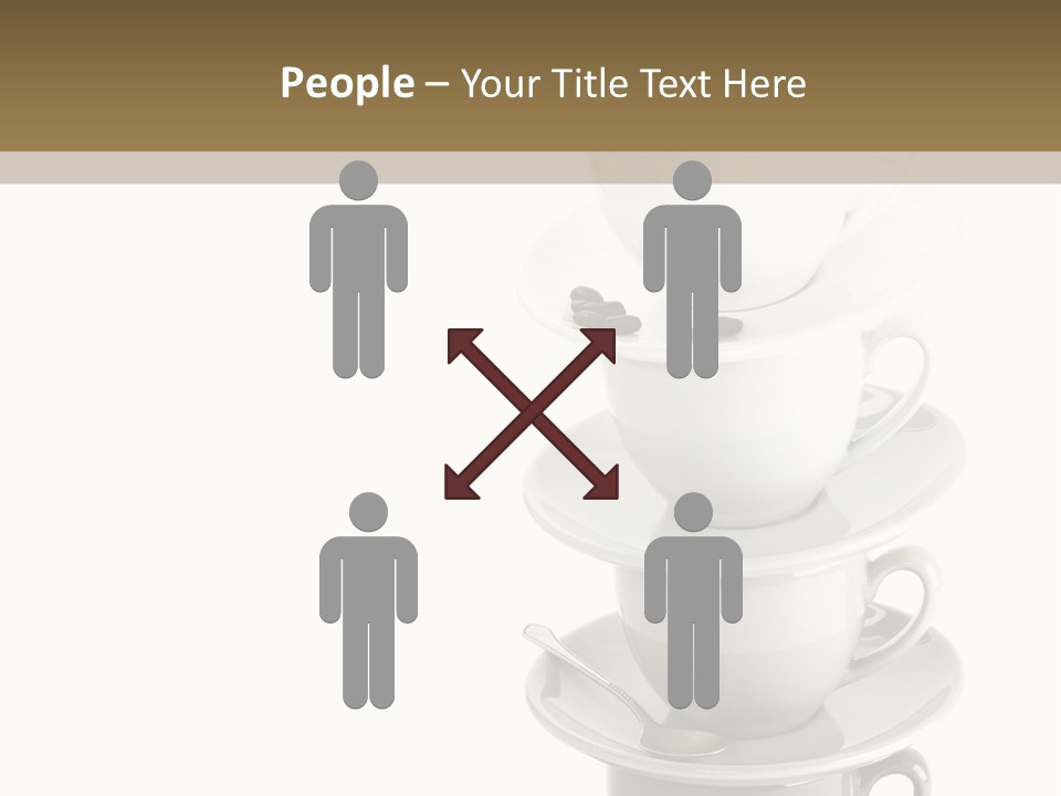 A Stack Of Coffee Cups On Top Of Each Other PowerPoint Template