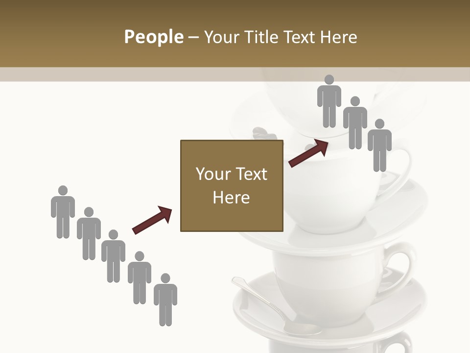 A Stack Of Coffee Cups On Top Of Each Other PowerPoint Template