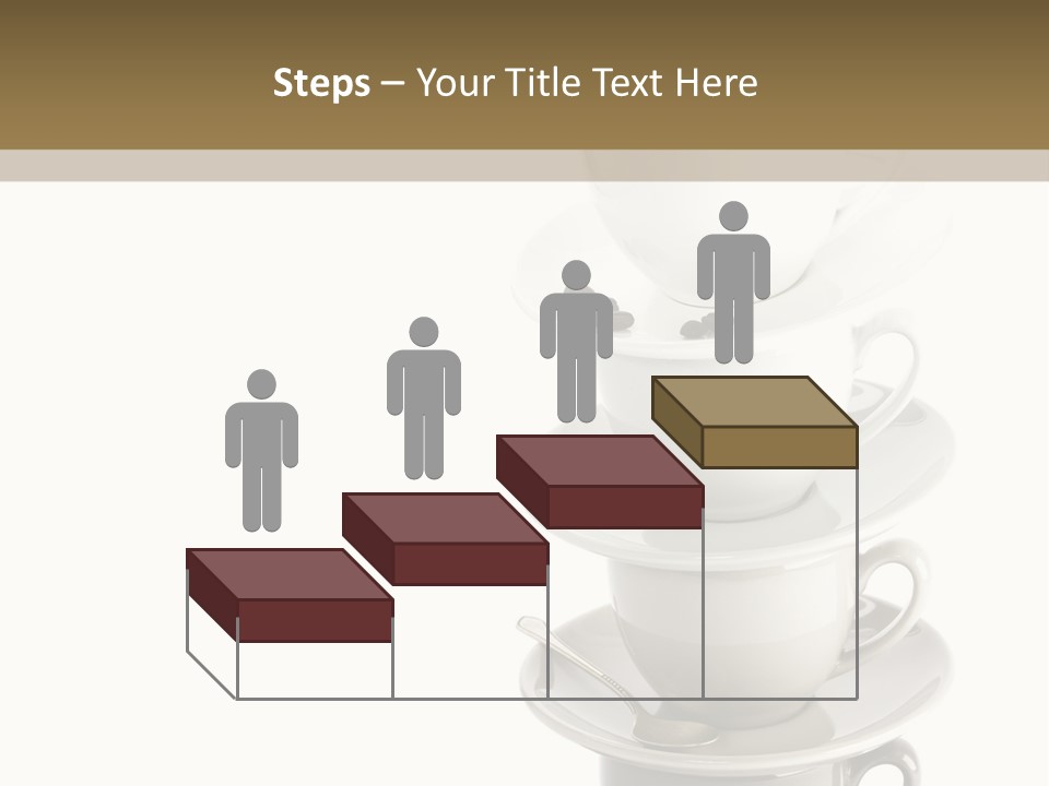 A Stack Of Coffee Cups On Top Of Each Other PowerPoint Template