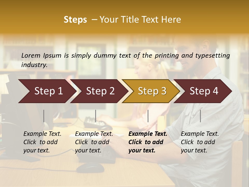 Face Young Monitor PowerPoint Template
