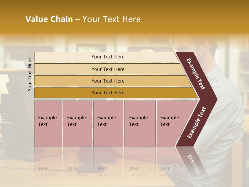 Face Young Monitor PowerPoint Template