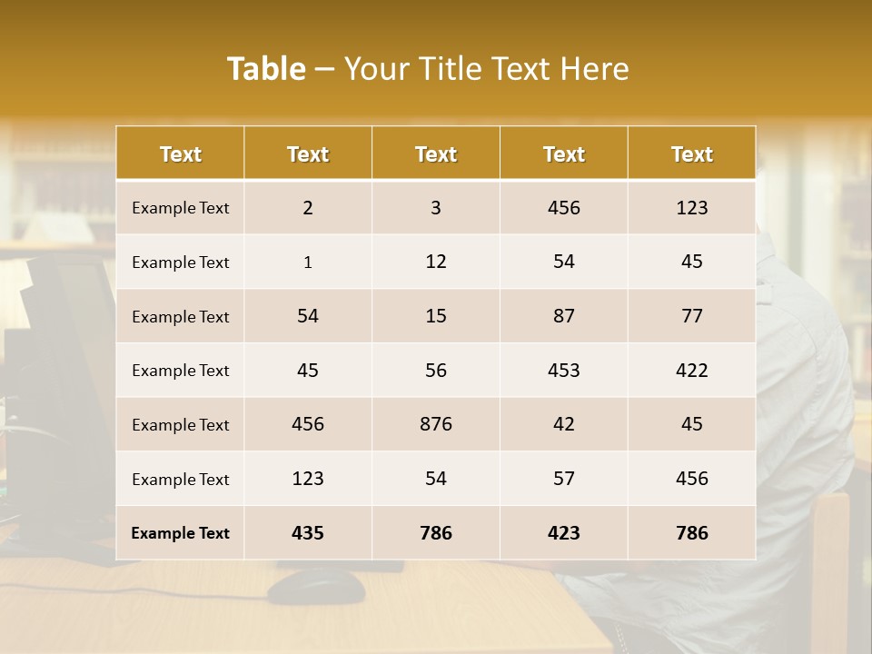 Face Young Monitor PowerPoint Template