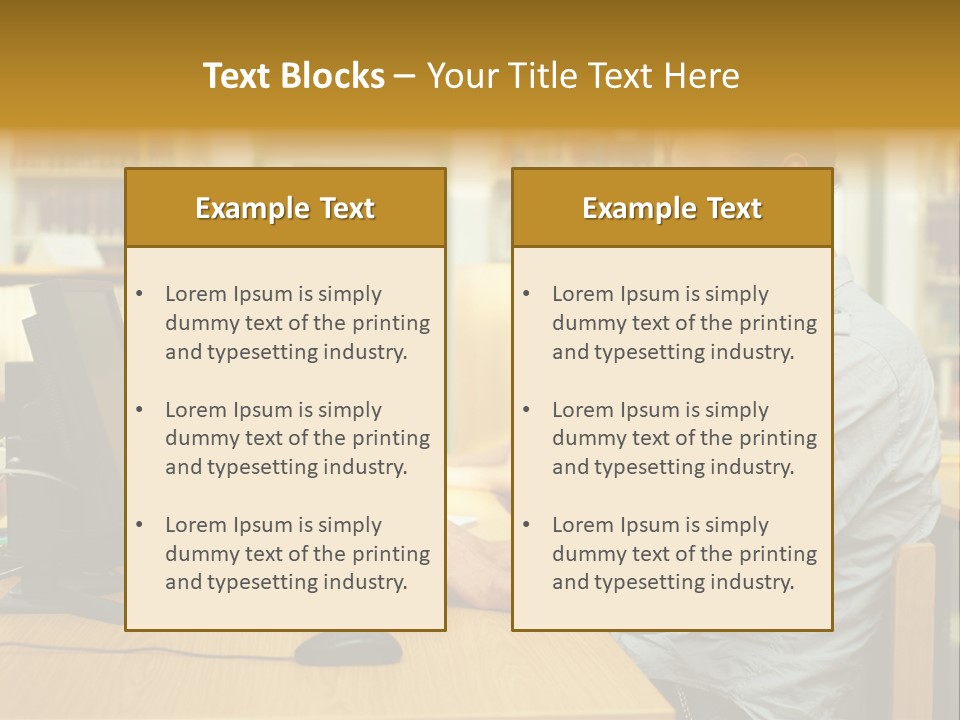 Face Young Monitor PowerPoint Template