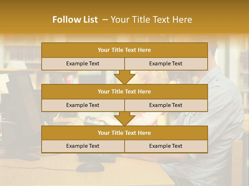 Face Young Monitor PowerPoint Template