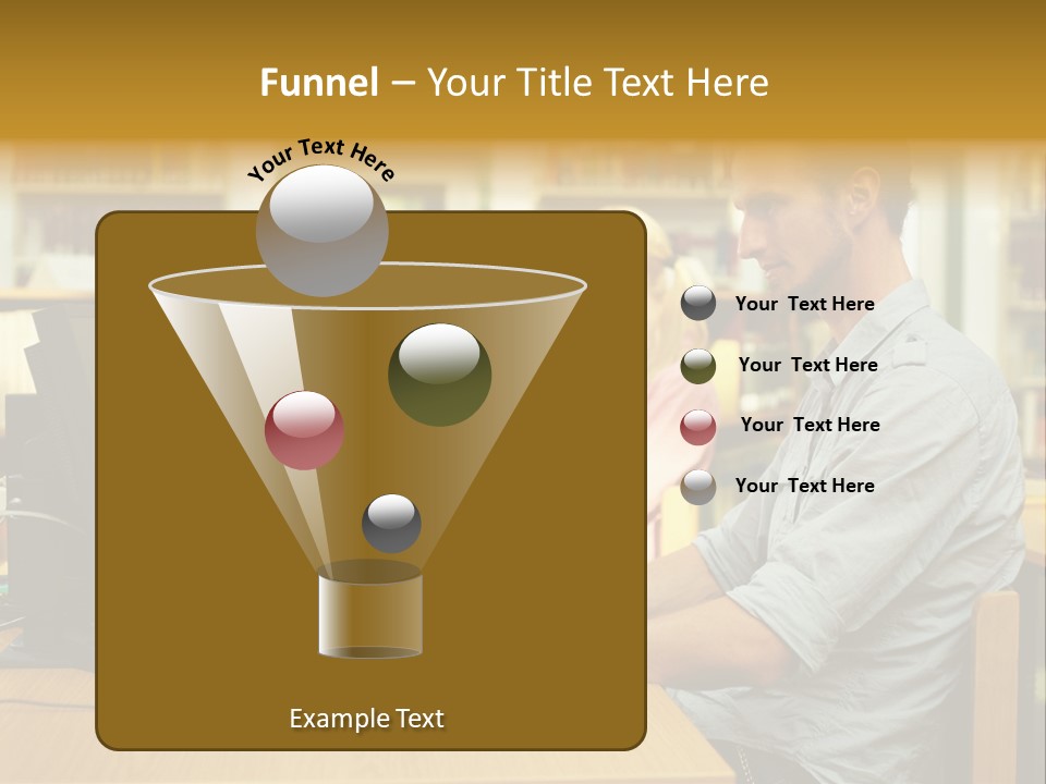 Face Young Monitor PowerPoint Template