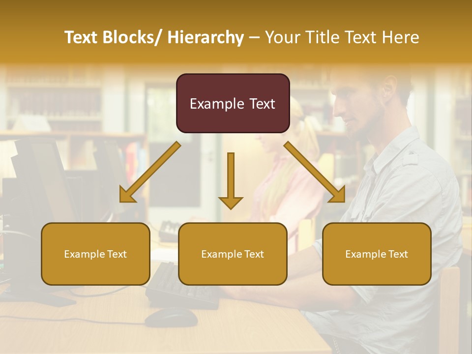 Face Young Monitor PowerPoint Template