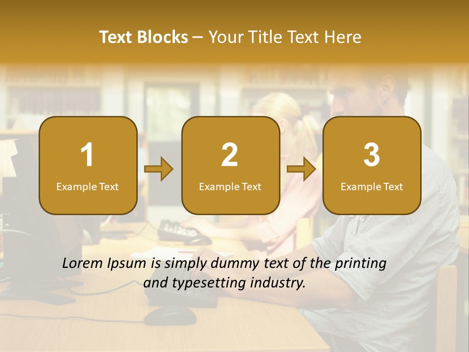 Face Young Monitor PowerPoint Template