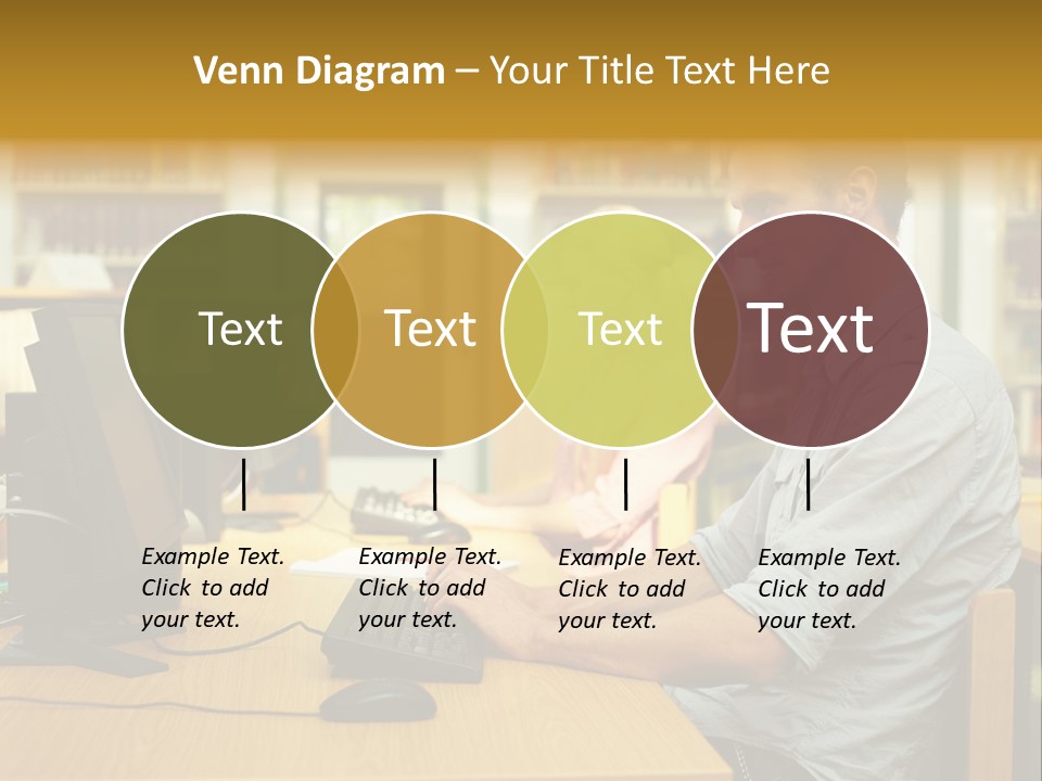 Face Young Monitor PowerPoint Template