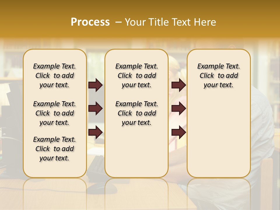 Face Young Monitor PowerPoint Template