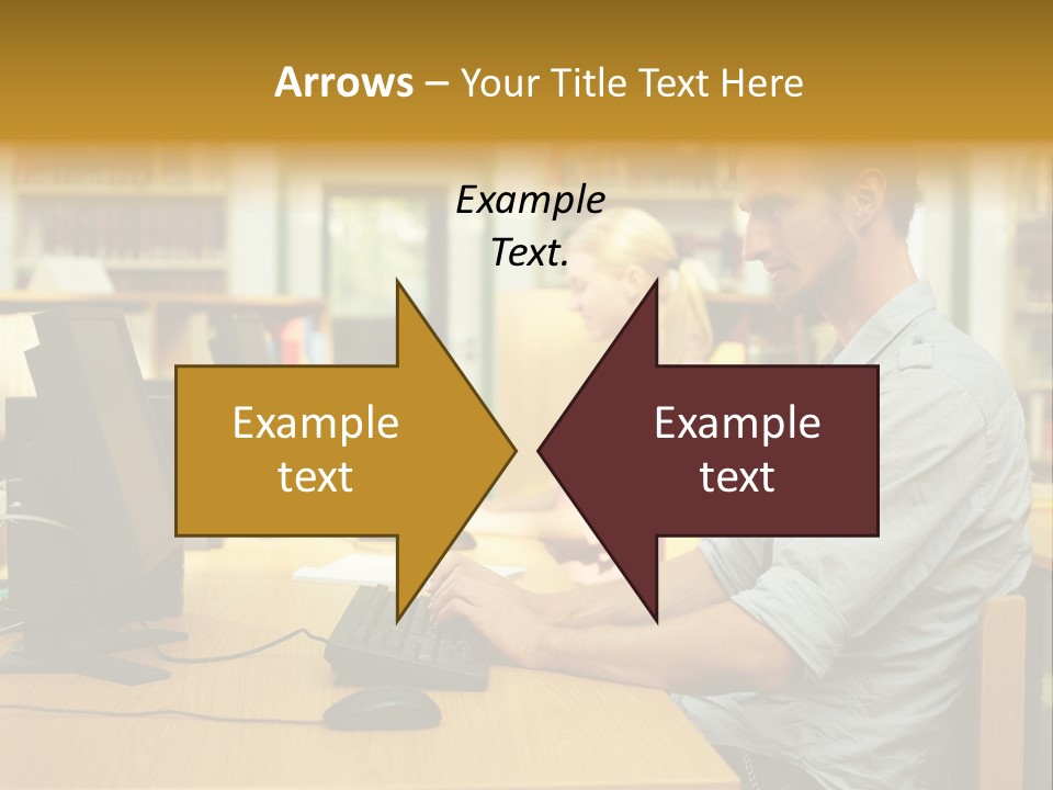 Face Young Monitor PowerPoint Template