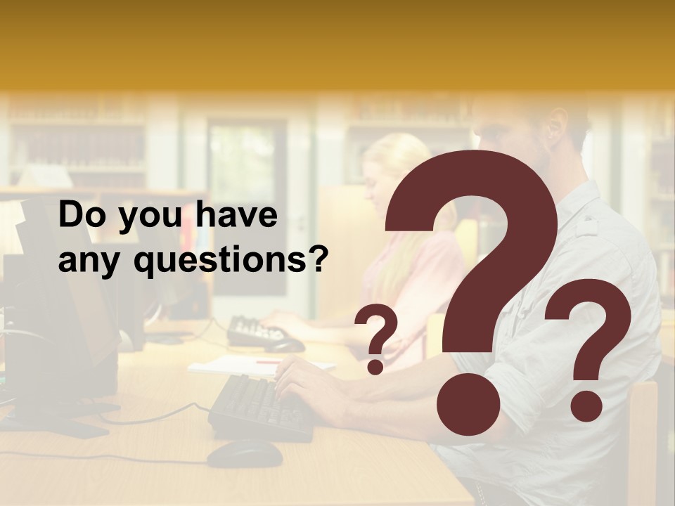 Face Young Monitor PowerPoint Template