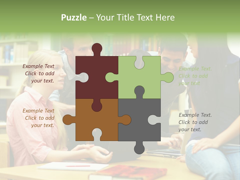 Asian Knowledge Team PowerPoint Template