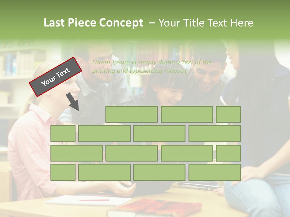 Asian Knowledge Team PowerPoint Template