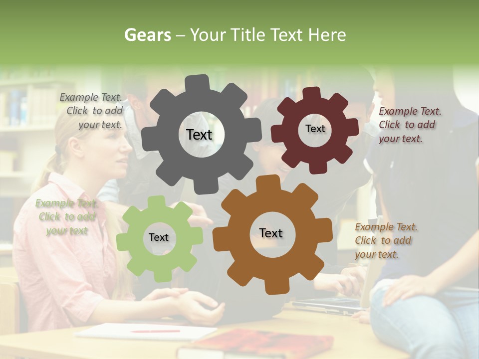 Asian Knowledge Team PowerPoint Template