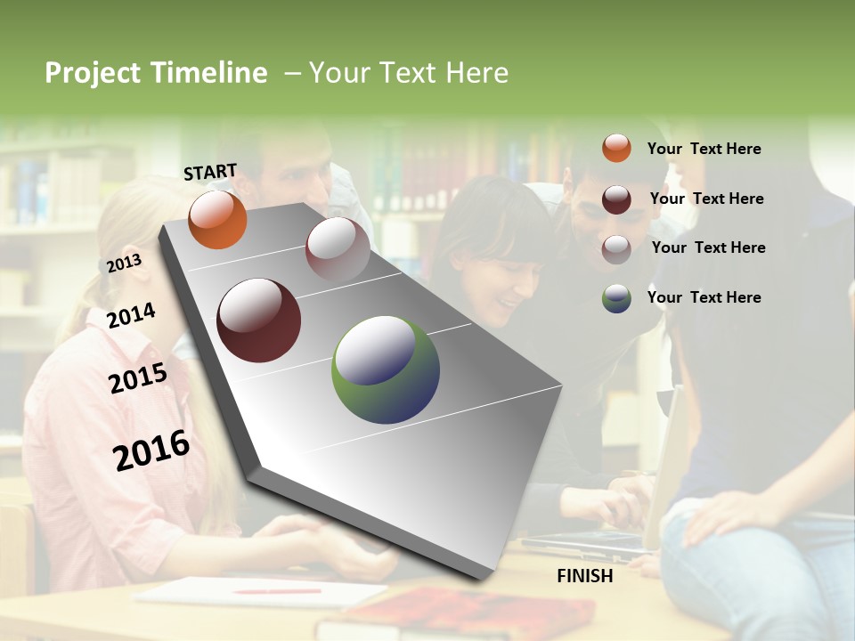 Asian Knowledge Team PowerPoint Template