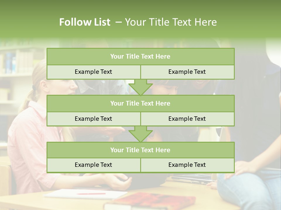 Asian Knowledge Team PowerPoint Template