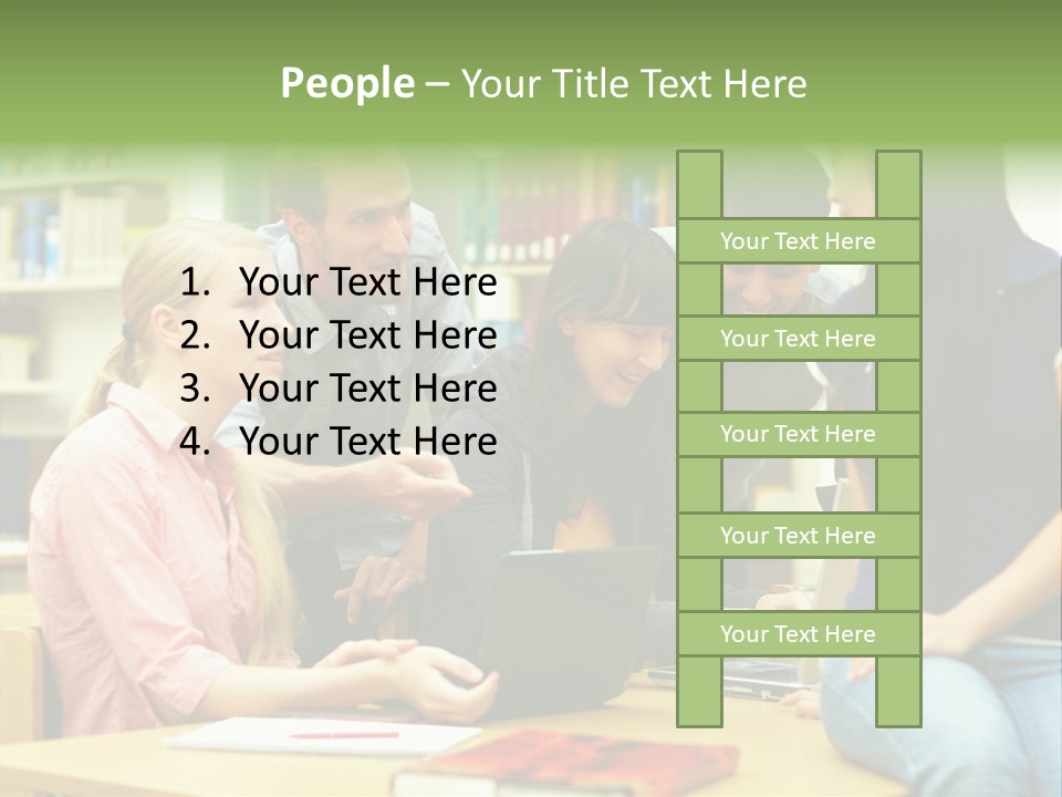 Asian Knowledge Team PowerPoint Template