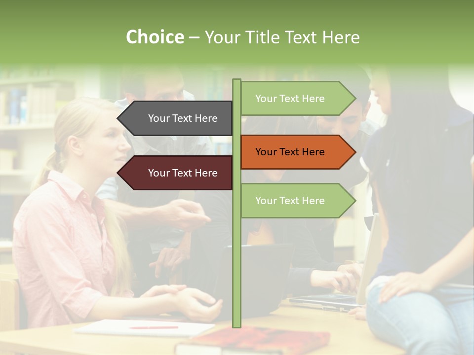 Asian Knowledge Team PowerPoint Template