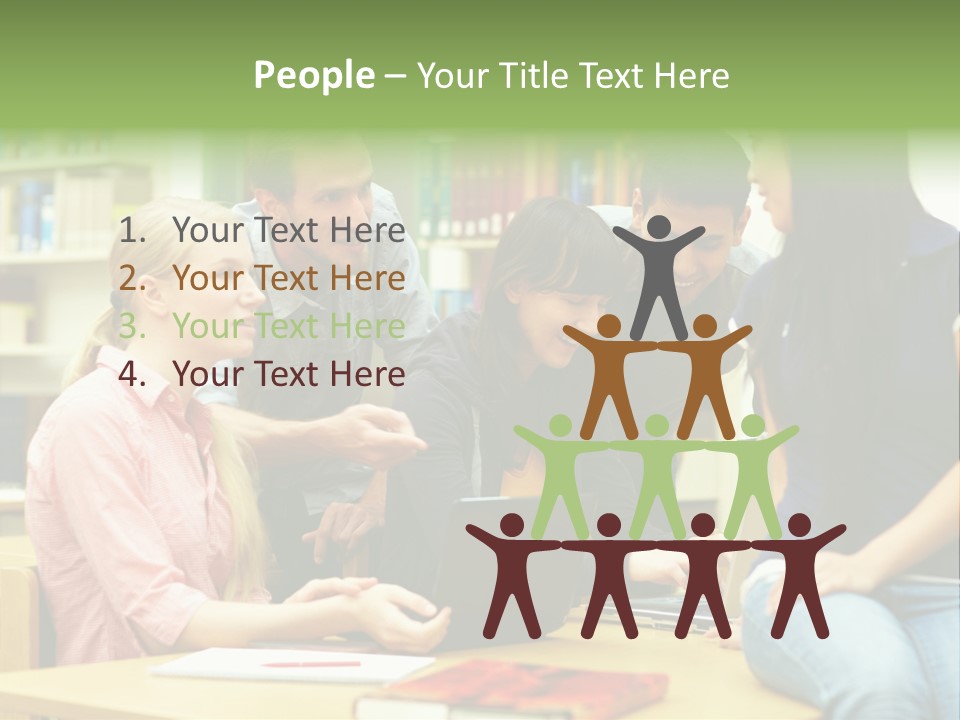 Asian Knowledge Team PowerPoint Template