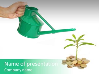 Stem Grow Cash PowerPoint Template