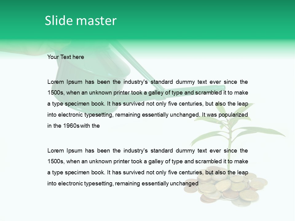 Stem Grow Cash PowerPoint Template