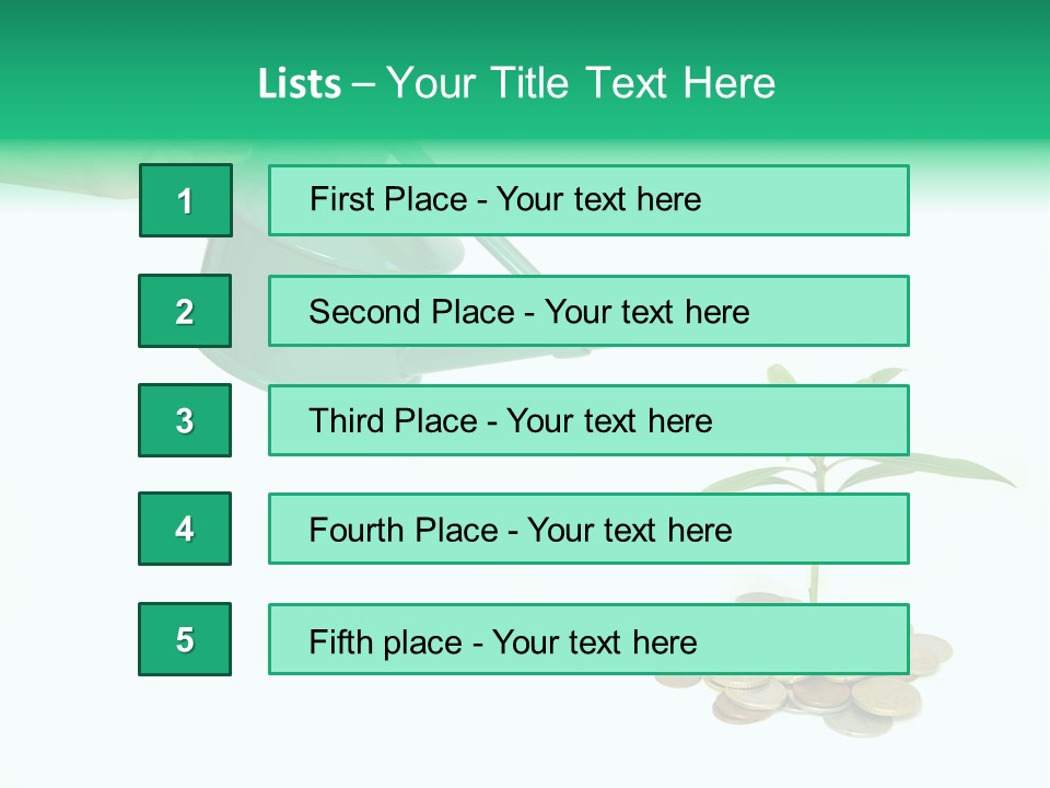 Stem Grow Cash PowerPoint Template