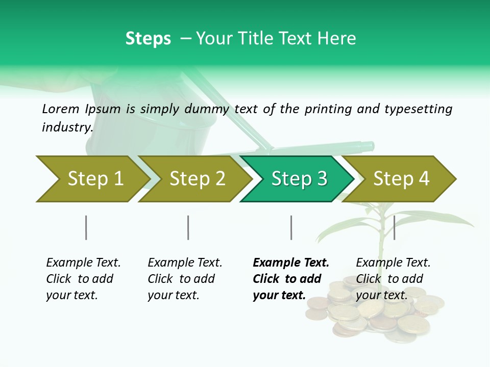 Stem Grow Cash PowerPoint Template
