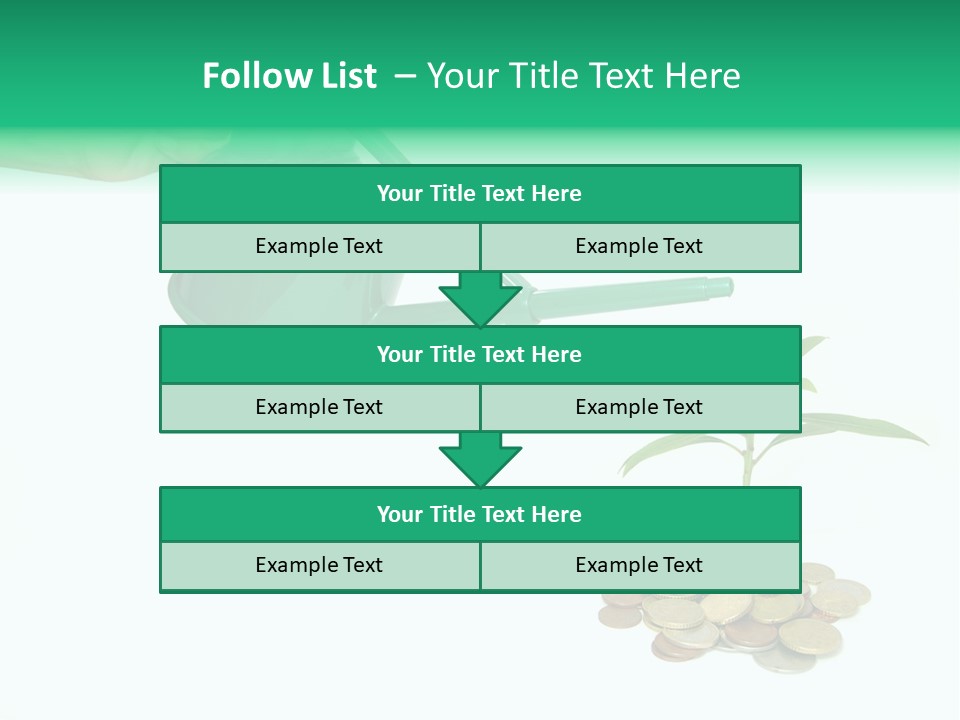 Stem Grow Cash PowerPoint Template