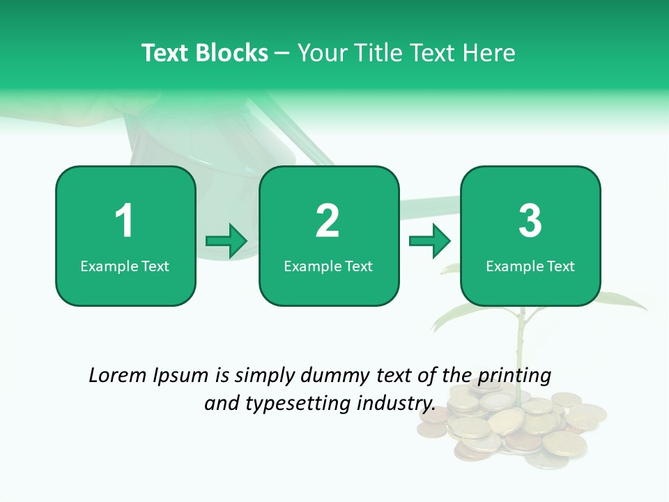 Stem Grow Cash PowerPoint Template