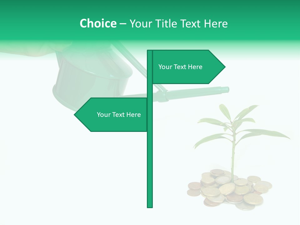 Stem Grow Cash PowerPoint Template