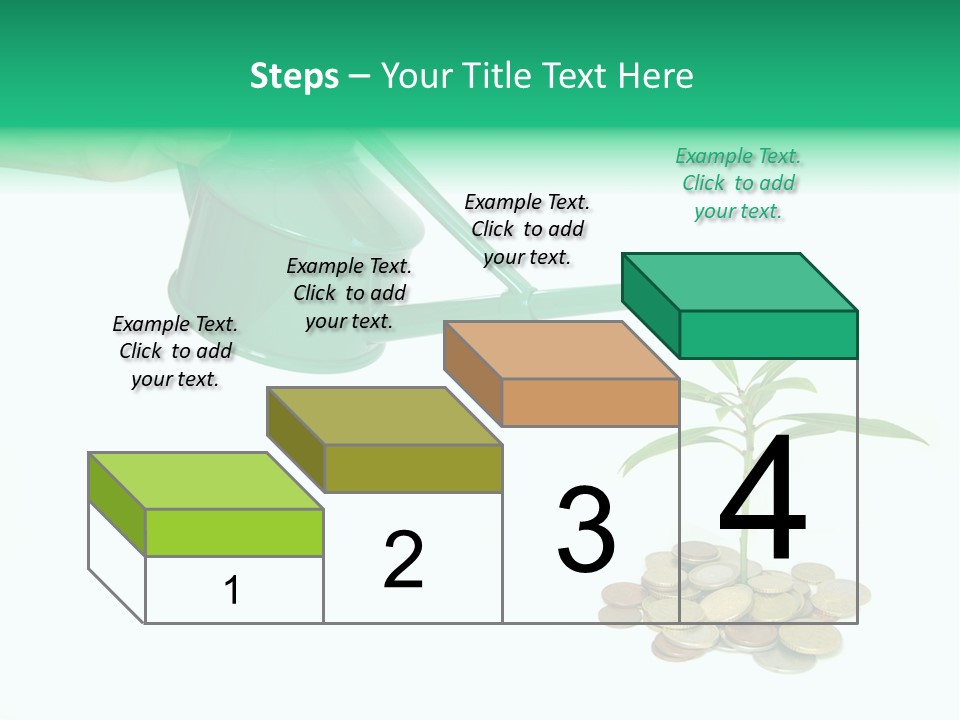 Stem Grow Cash PowerPoint Template