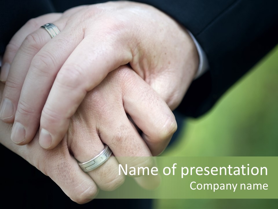 Hands Mate Ceremony PowerPoint Template