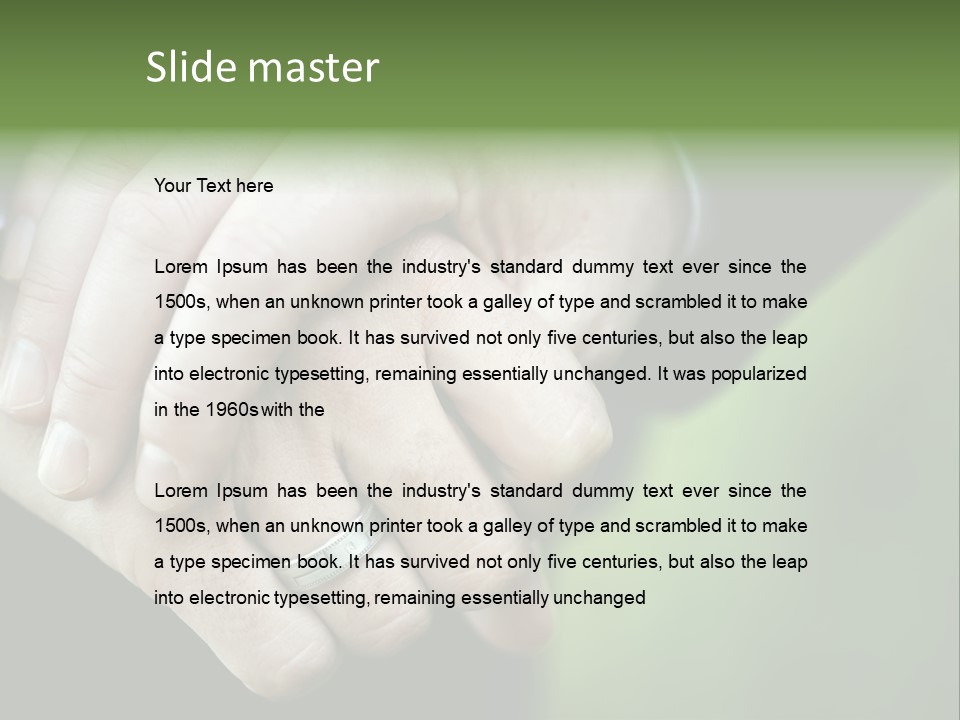 Hands Mate Ceremony PowerPoint Template