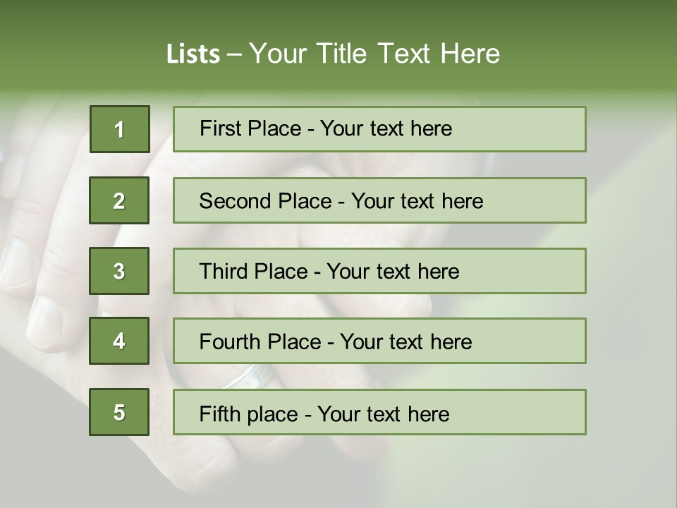 Hands Mate Ceremony PowerPoint Template