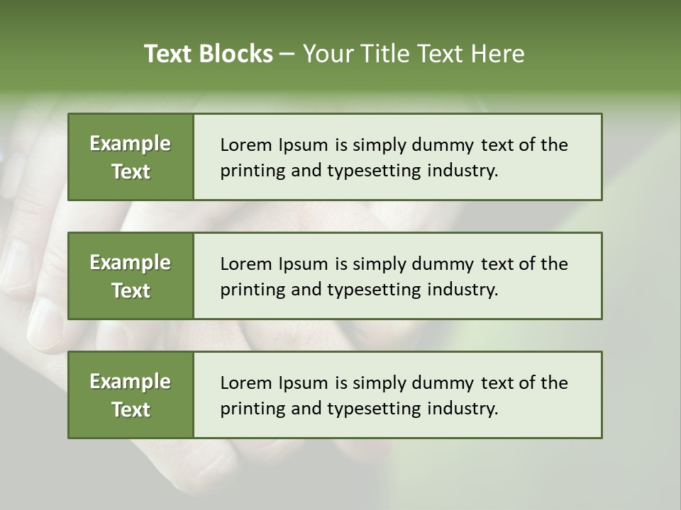 Hands Mate Ceremony PowerPoint Template