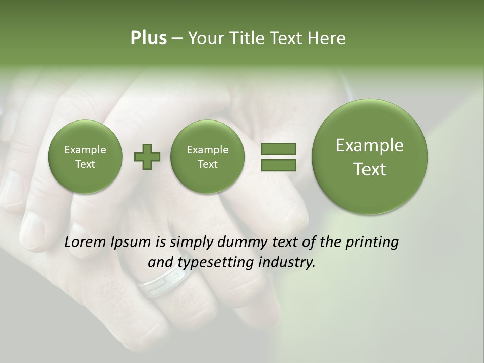Hands Mate Ceremony PowerPoint Template