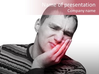 Painful Wince Health PowerPoint Template