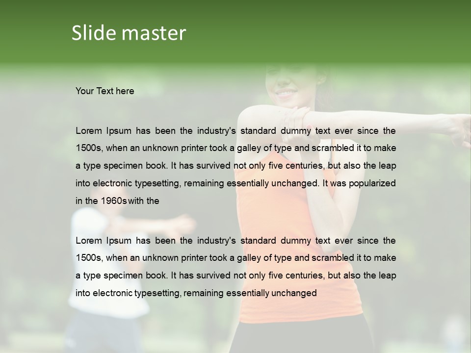 Pretty Smile Woman PowerPoint Template