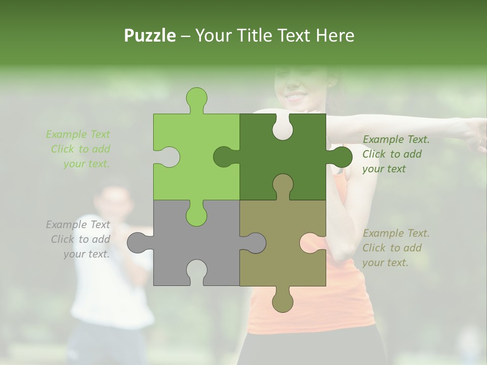 Pretty Smile Woman PowerPoint Template