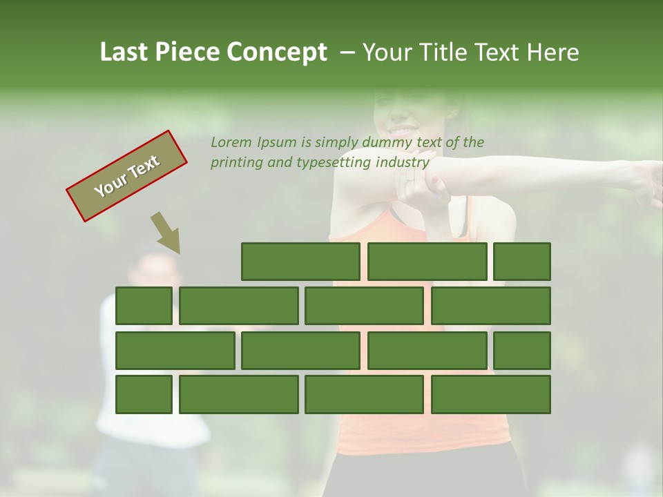 Pretty Smile Woman PowerPoint Template