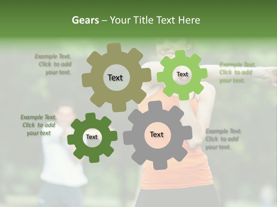 Pretty Smile Woman PowerPoint Template