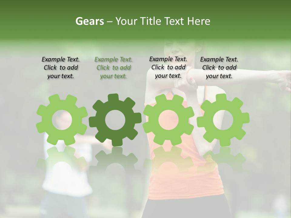 Pretty Smile Woman PowerPoint Template