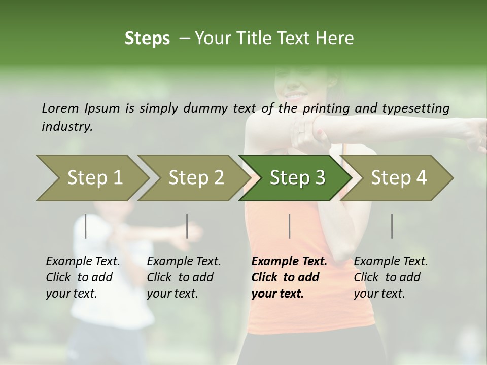 Pretty Smile Woman PowerPoint Template