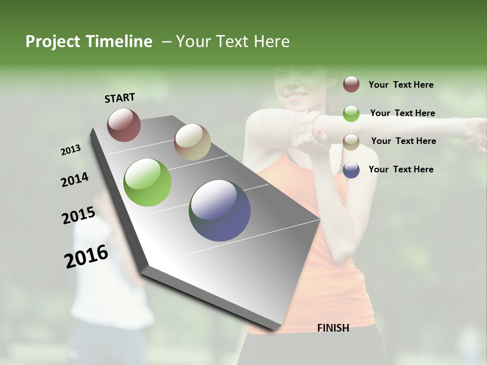 Pretty Smile Woman PowerPoint Template