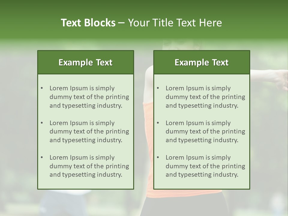 Pretty Smile Woman PowerPoint Template