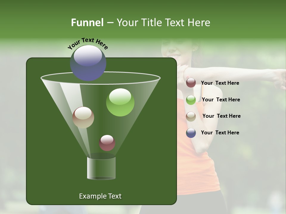 Pretty Smile Woman PowerPoint Template