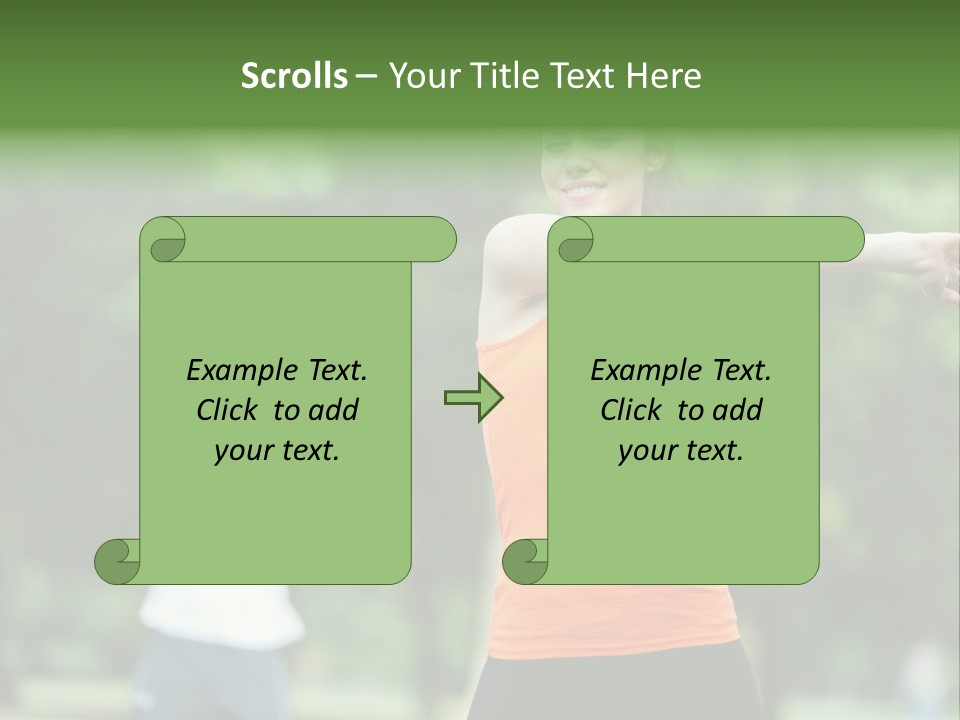 Pretty Smile Woman PowerPoint Template