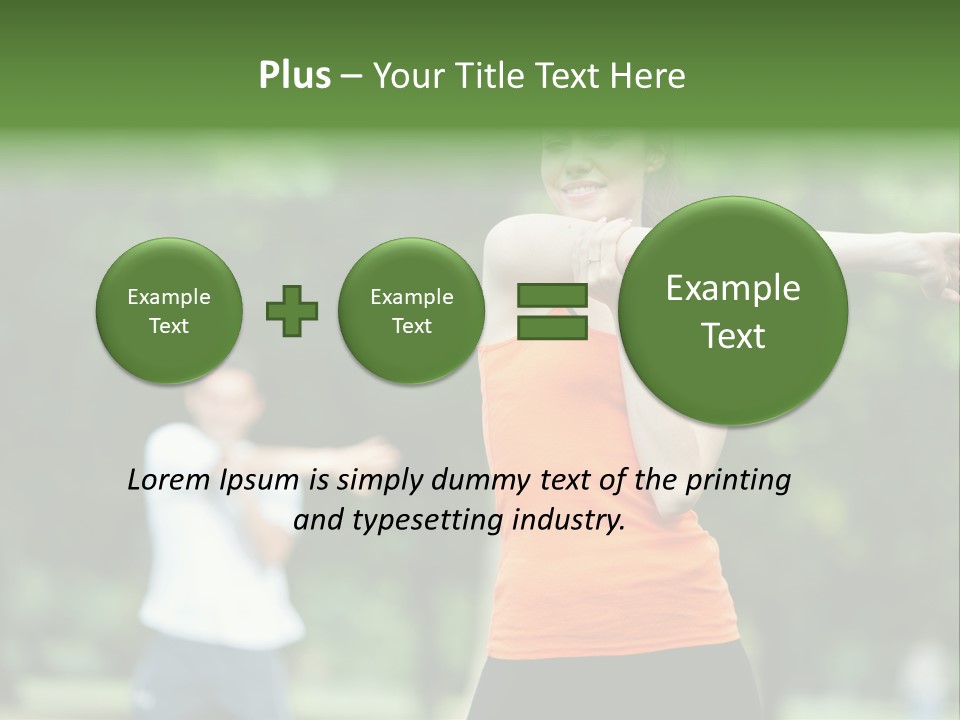 Pretty Smile Woman PowerPoint Template