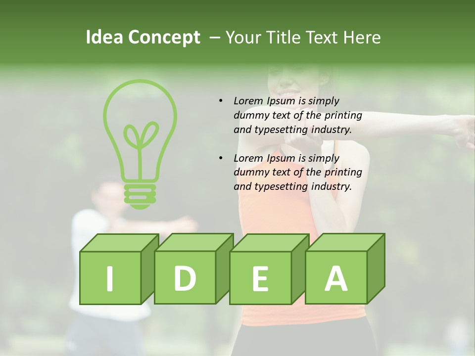 Pretty Smile Woman PowerPoint Template